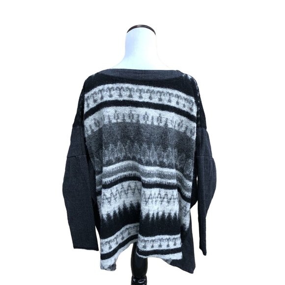 Vintage Havana Wool Blend Poncho Oversize‎ Top Size Medium Western Look Womens - Picture 3 of 9